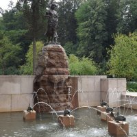 The monument of the Source of the Vistula River